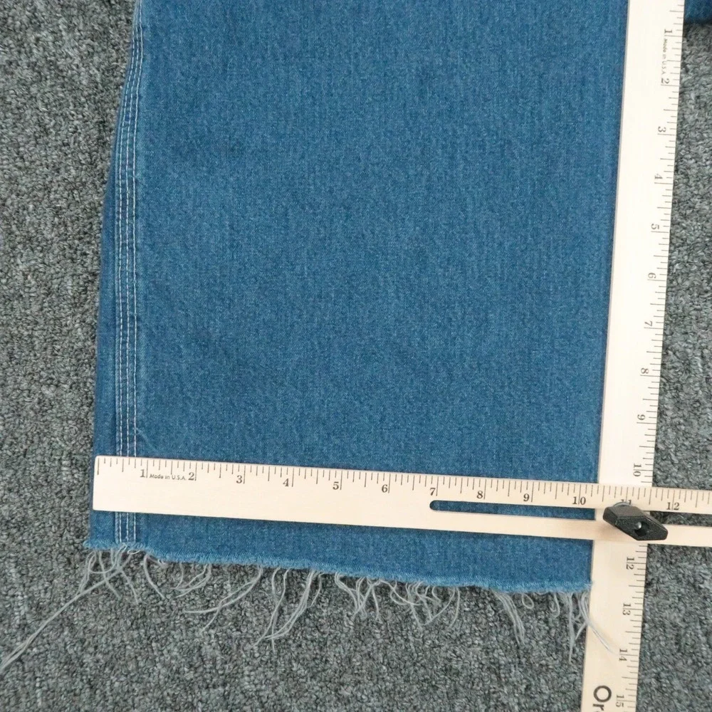 VINTAGE Carhartt Overalls Mens Blue Denim Bib Straight Leg Workwear 44x28